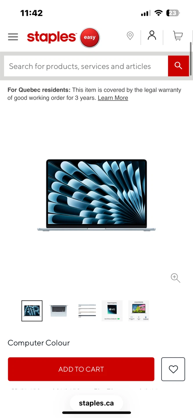 Apple MacBook Air 15 inch with M5 chip