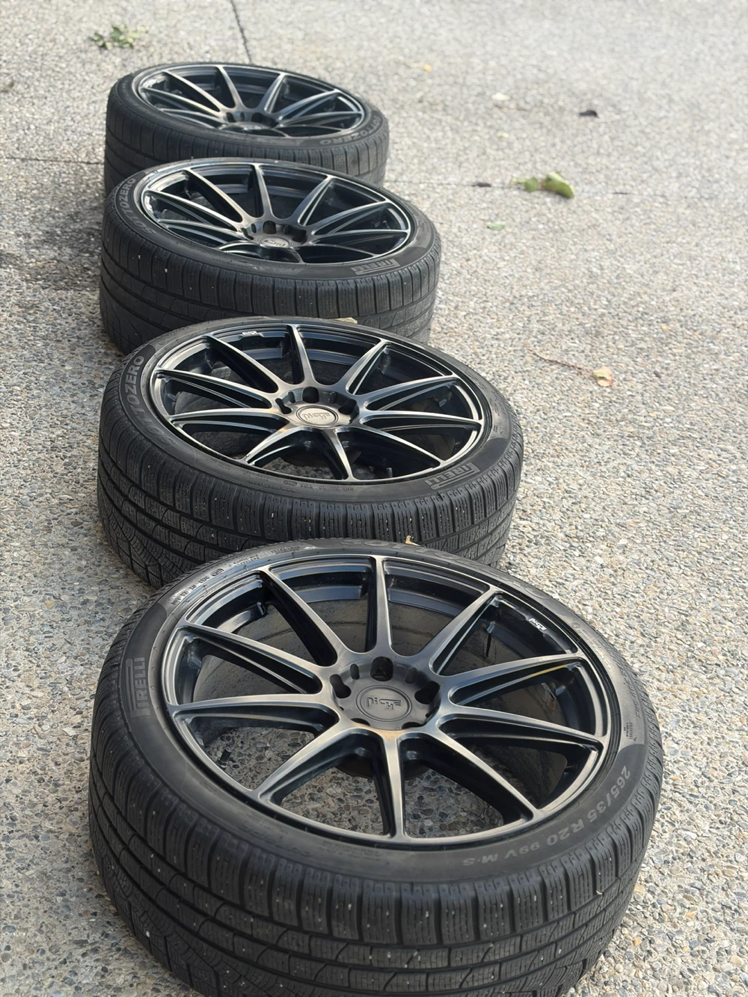 20" Staggered Niche Winter Wheels & Tires Set - 5x114.3