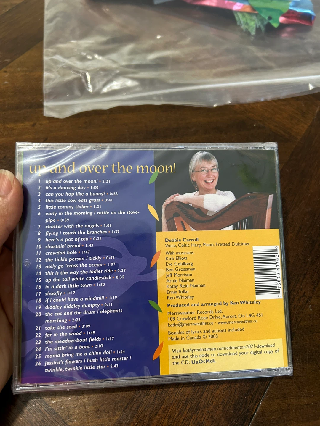 Debbie Carroll - Up and Over the Moon CD - photo 2