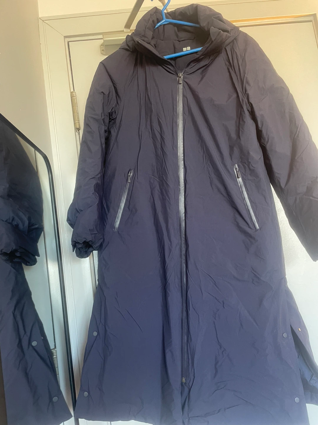 Uniqlo Navy Puffer Coat
