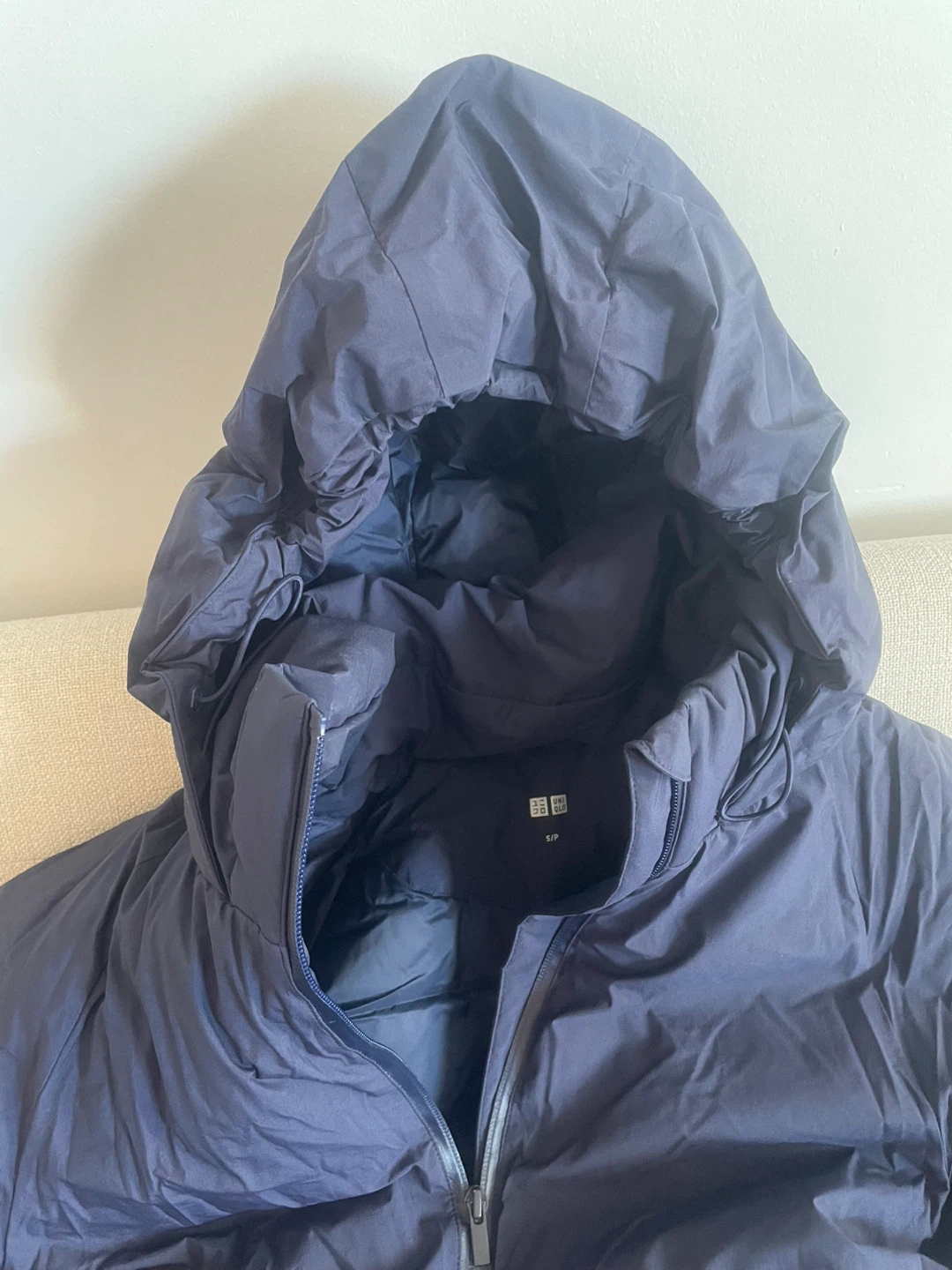 Uniqlo Navy Puffer Coat - photo 2