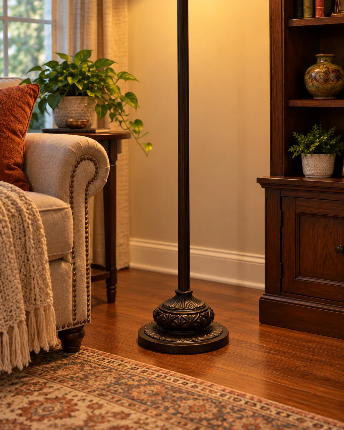Tiffany-style Stained Glass Floor Lamp - photo 3