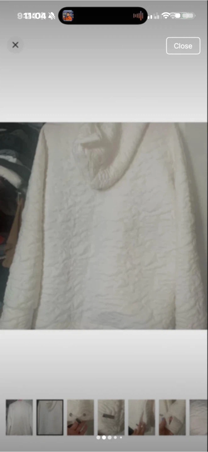 WOMANS XL NINE WEST HOODIE SWEATSHIRT TOP - photo 2