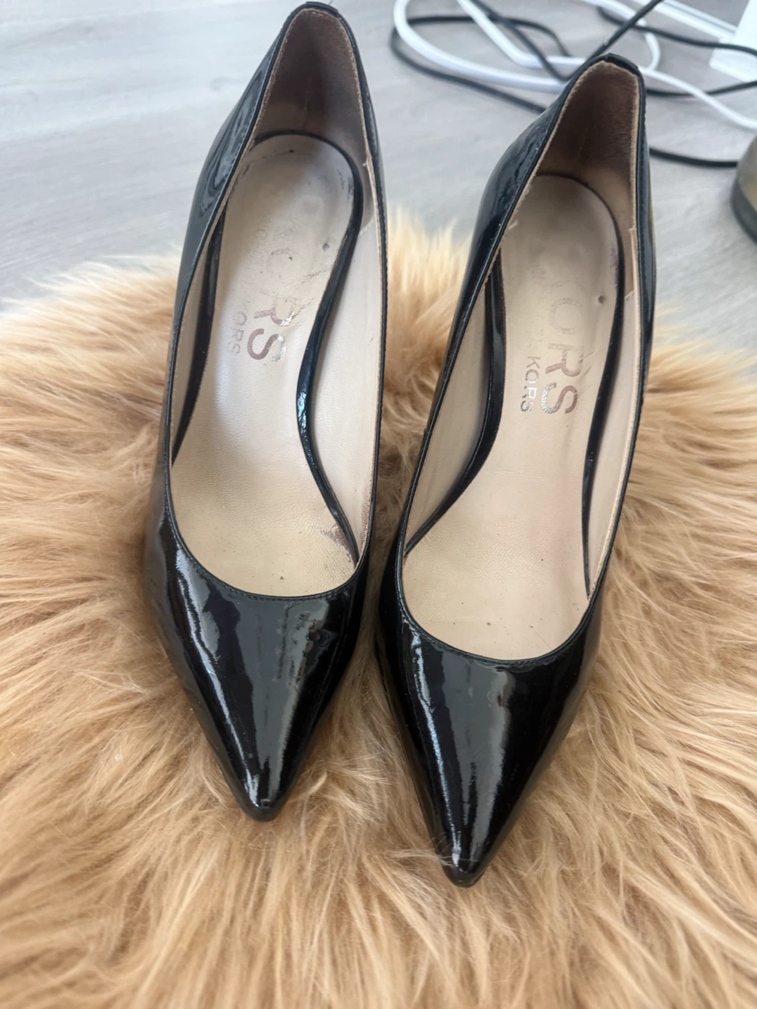 Michael Kors Black Patent stilettos
