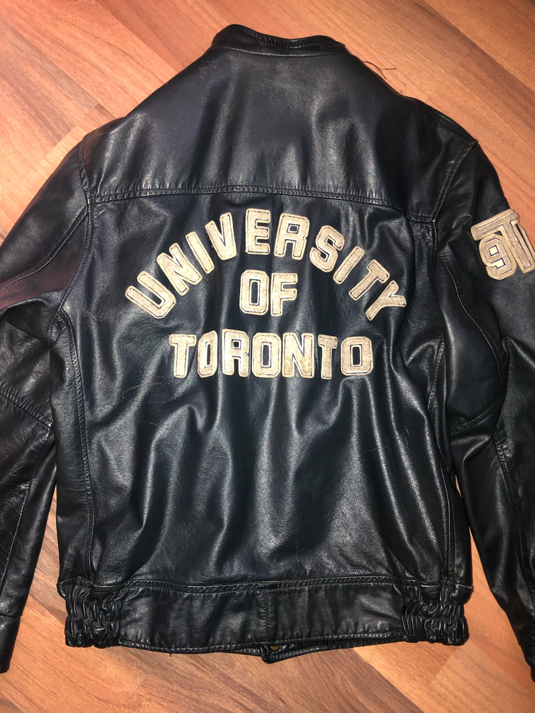 Vintage UofT Leather Jacket - photo 2