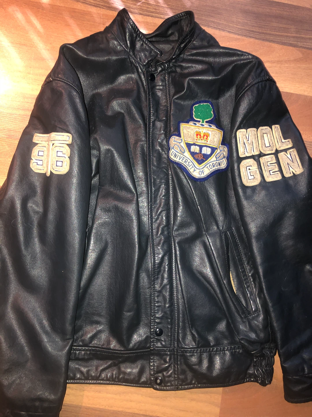 Vintage UofT Leather Jacket - photo 3