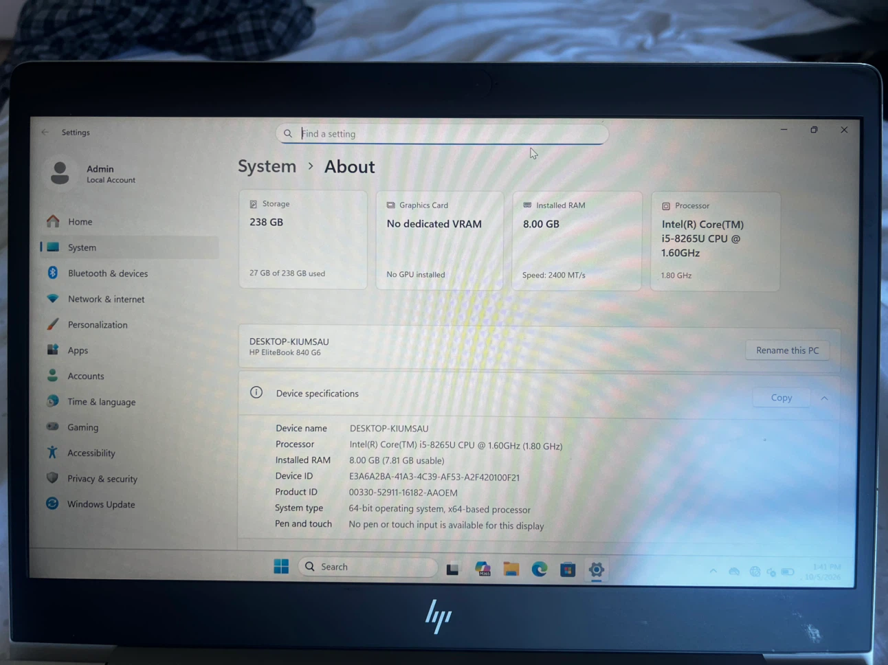 HP EliteBook 840 G6 Laptop - photo 4