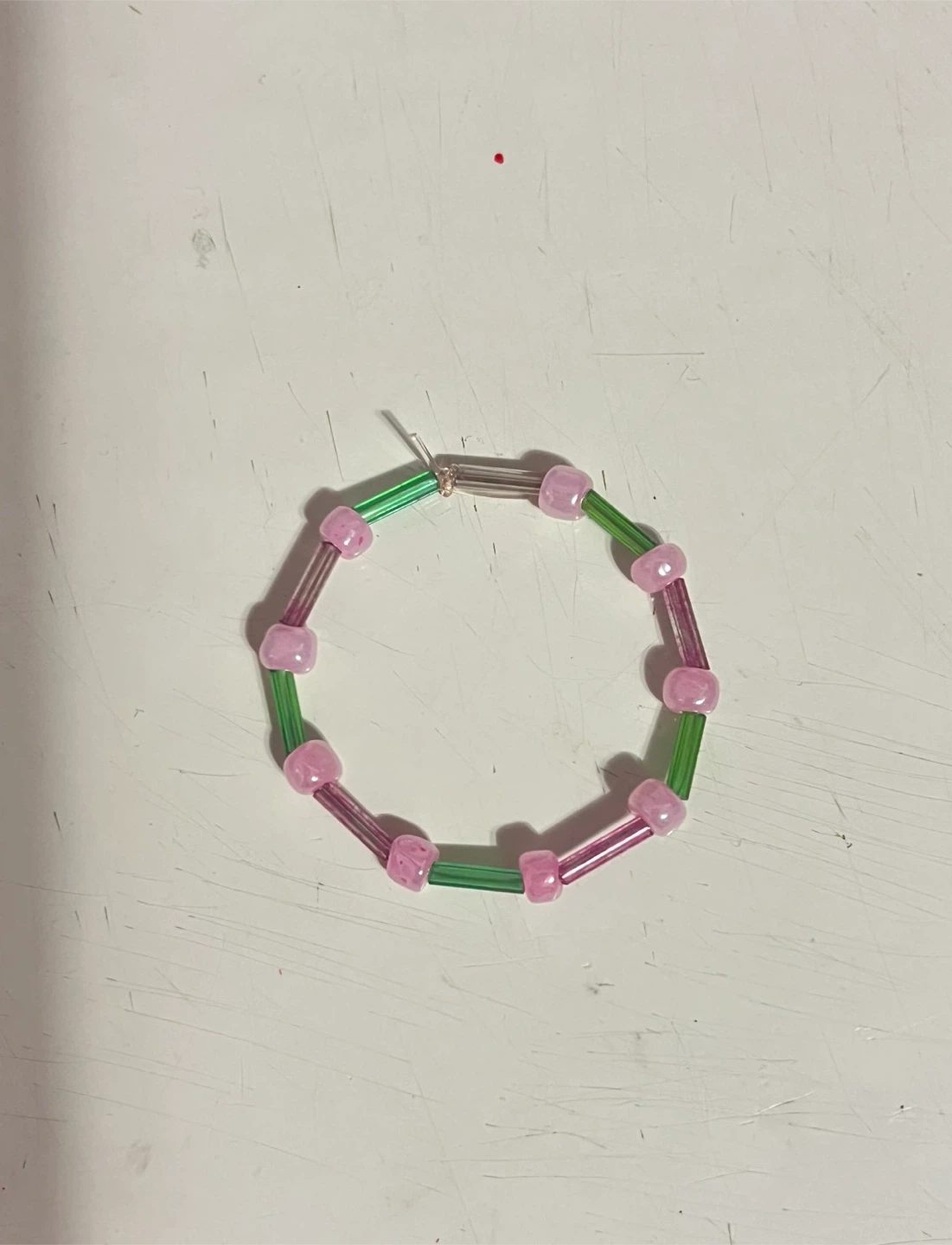 Handmade 18” doll sized beaded bracelet