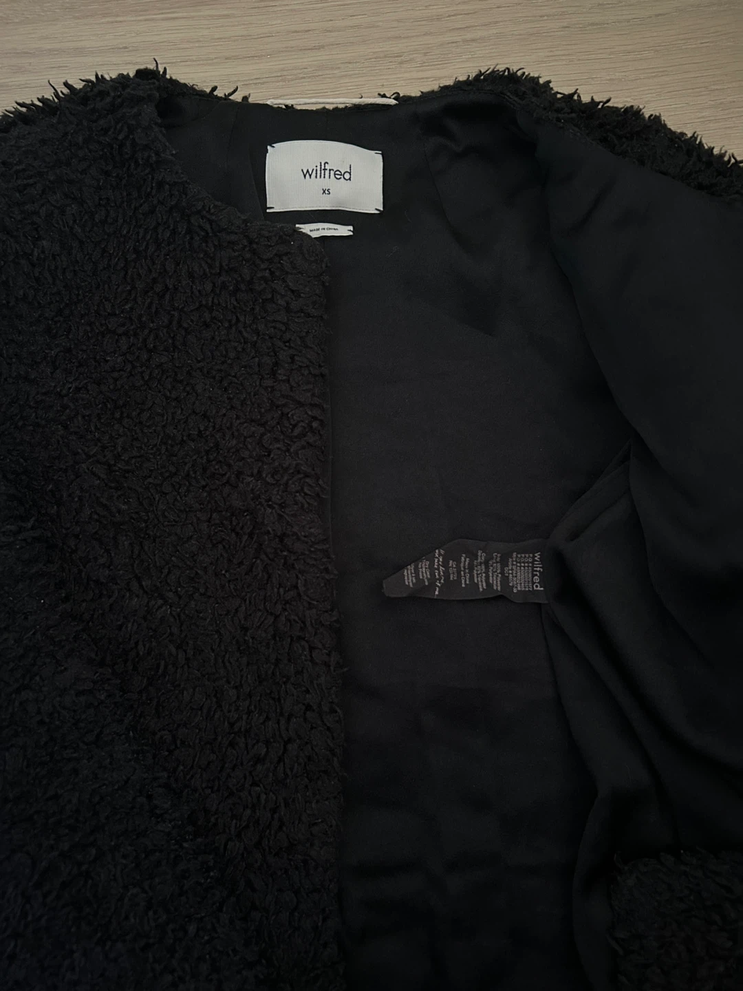Wilfred Laboratoire Coat - Black - Size XS - photo 2