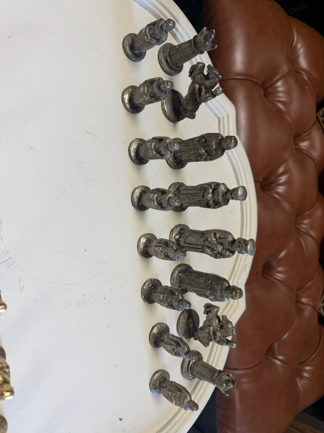 Metal Chess Set with Gold and Silver Pieces - photo 3