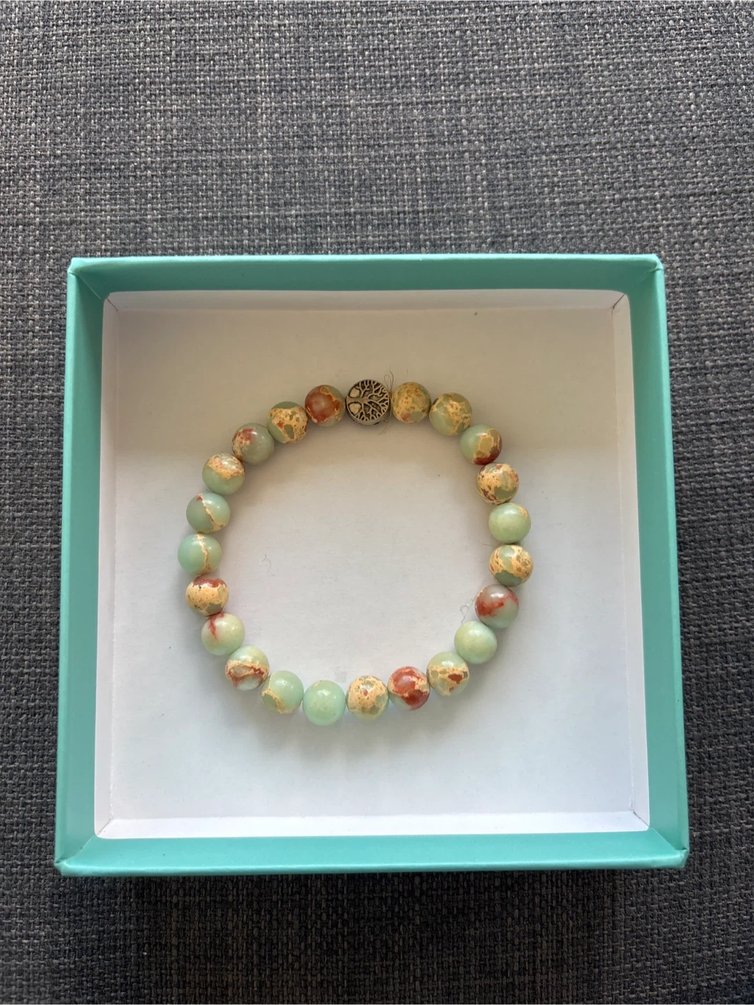 Natural Stone Tree of Life Beaded Bracelet - photo 2