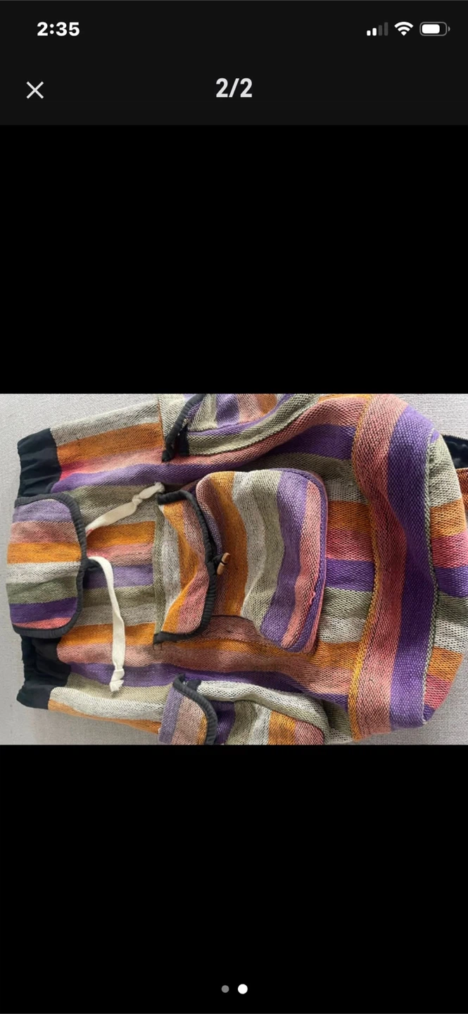 Striped woven Woven Backpack $20 - photo 2