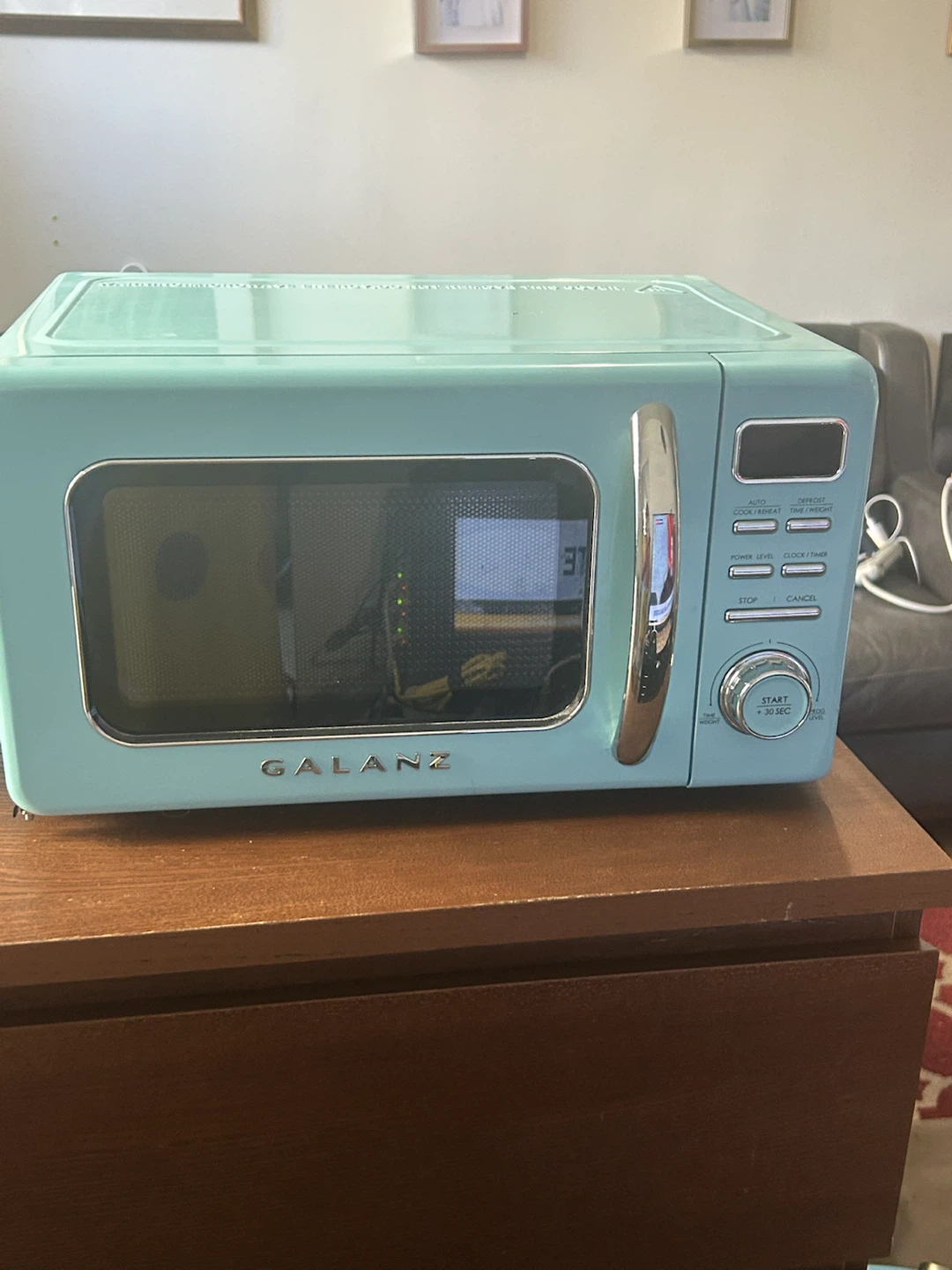 Galanz Retro Microwave - Turquoise