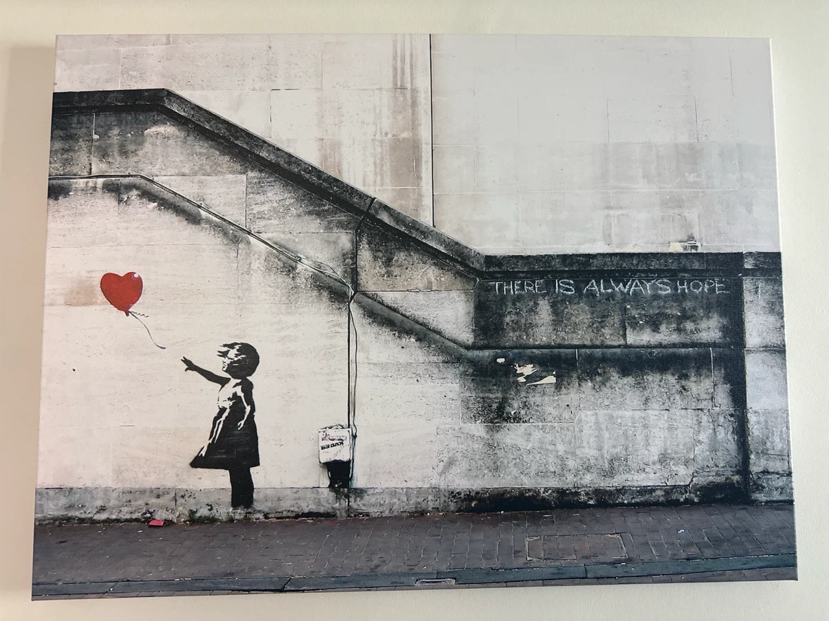 Banksy Girl with Balloon Canvas Art