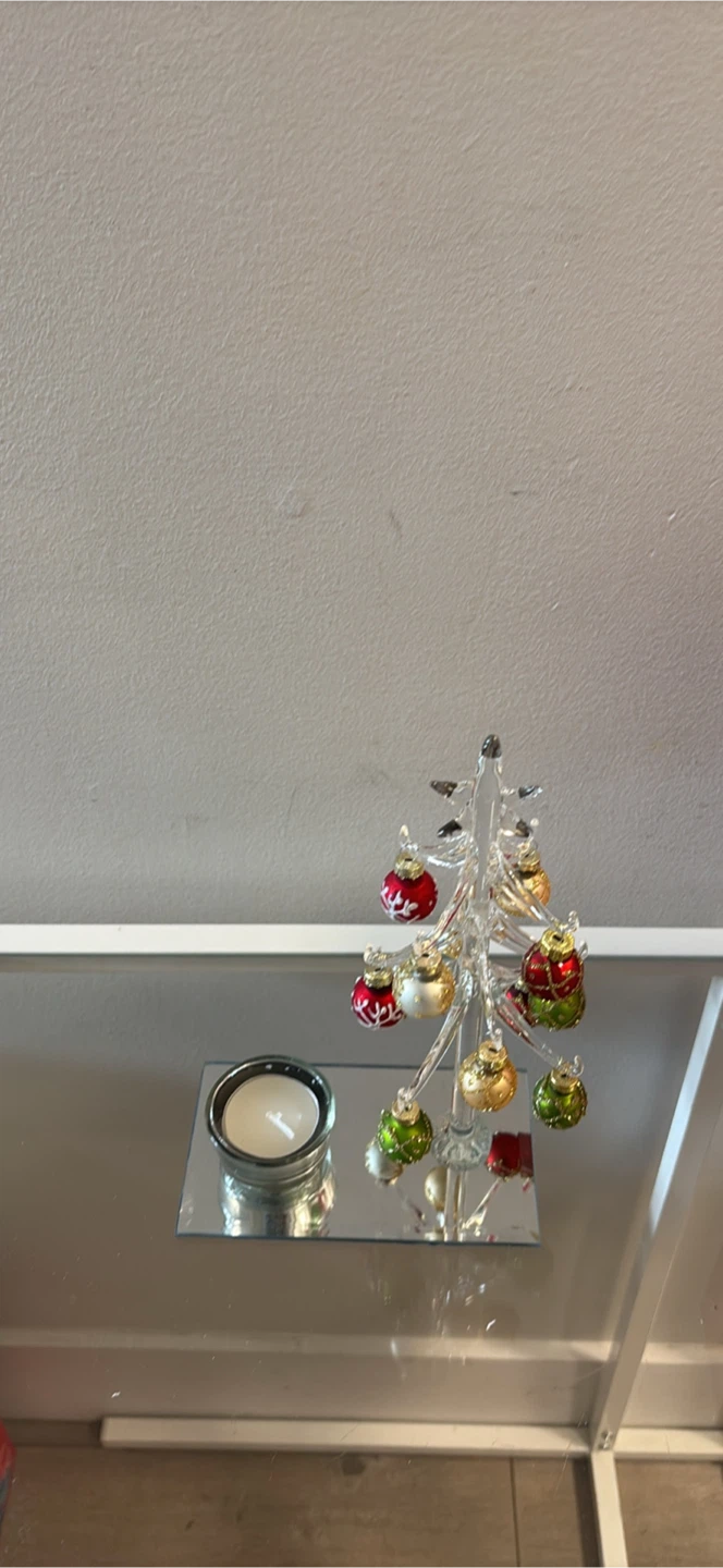 Stokes Glass Christmas Tree Candle Holder - photo 4