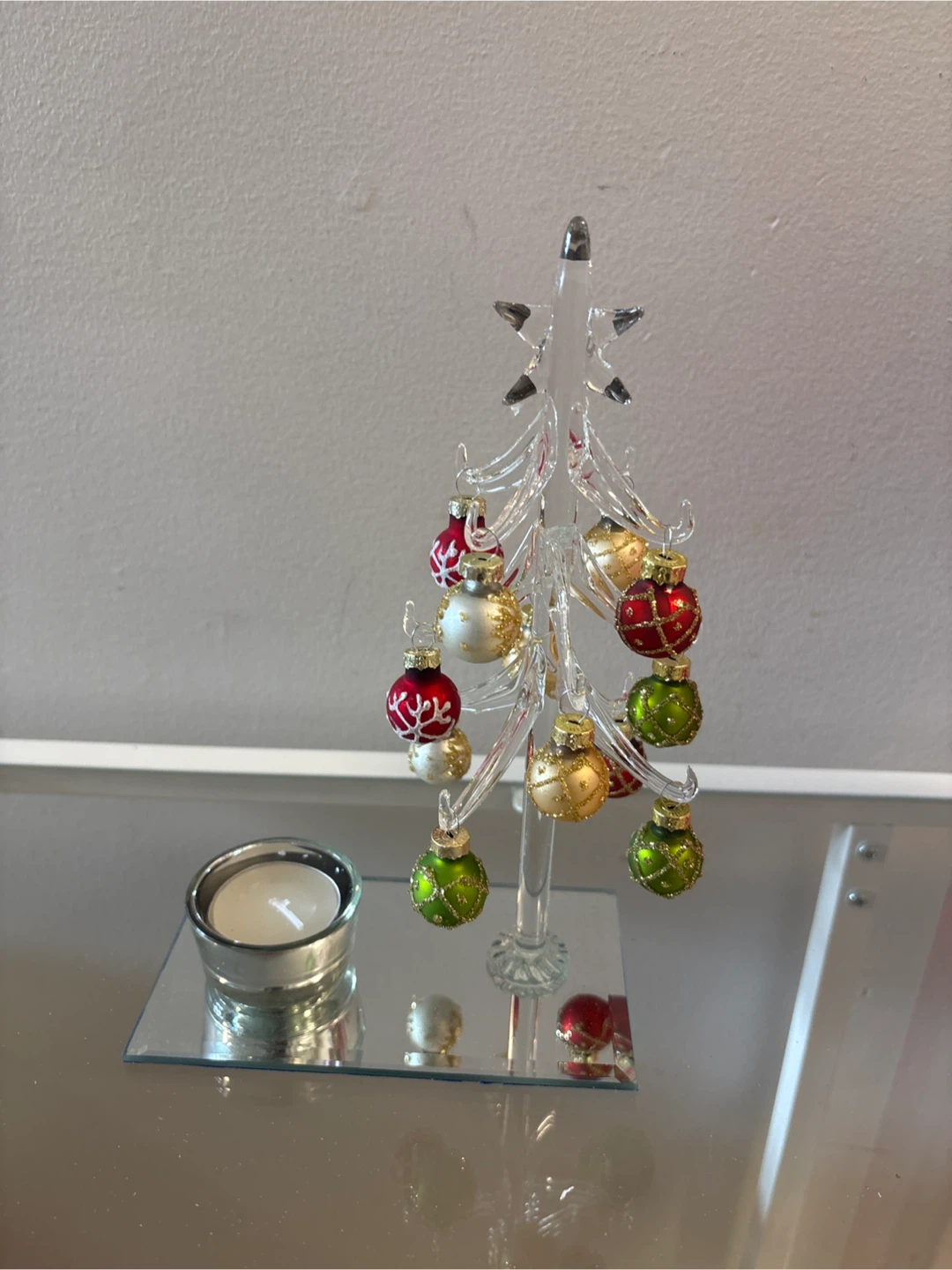 Stokes Glass Christmas Tree Candle Holder - photo 5