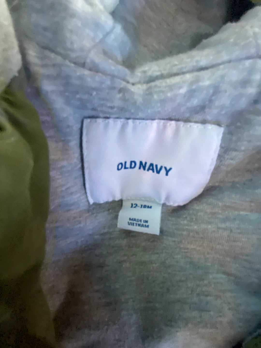 4/$10 Old Navy Olive Green Jacket Fall 12-18M - photo 2