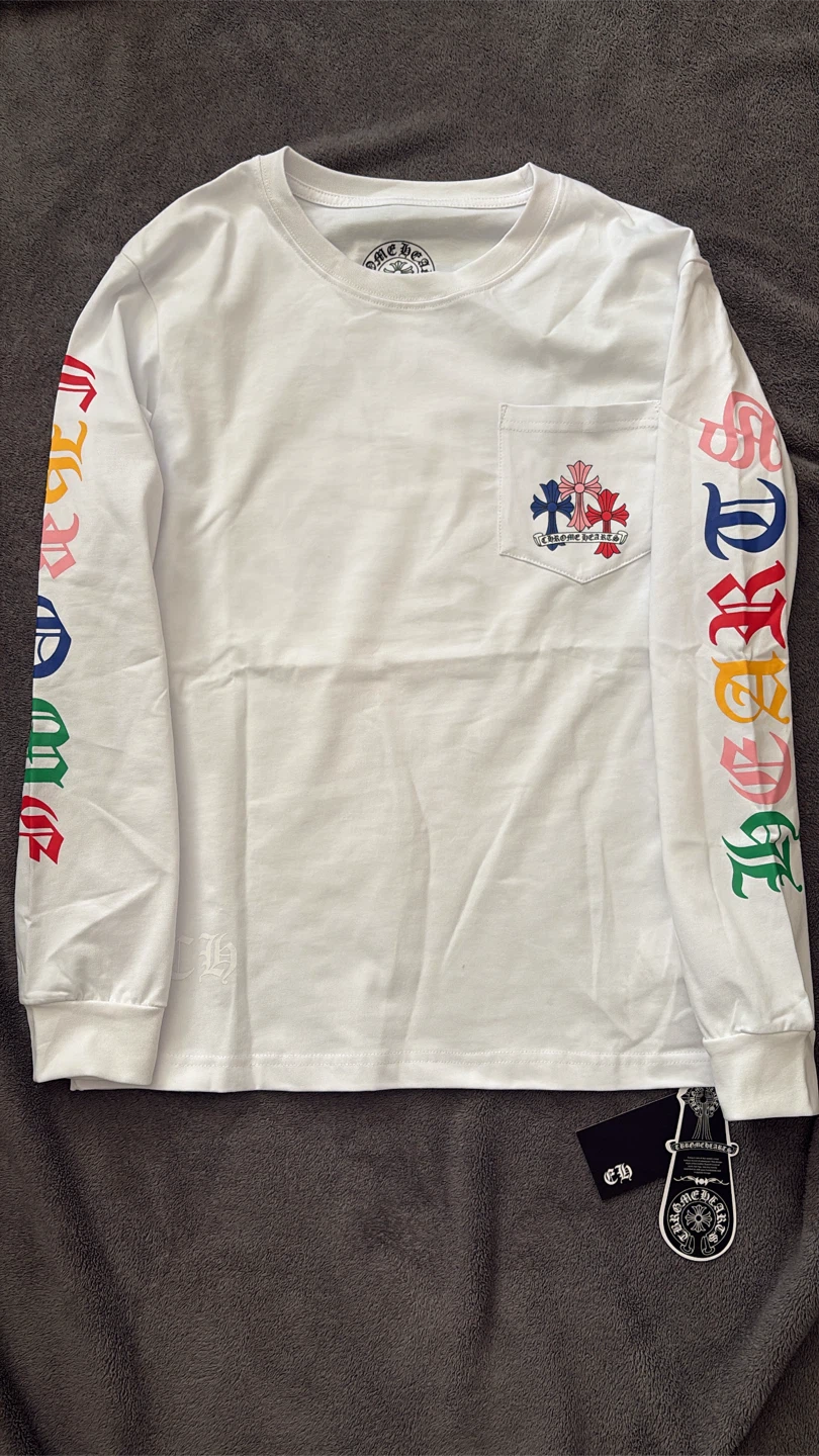 Chrome Hearts Multi-Colour Cross Long Sleeve T-Shirt