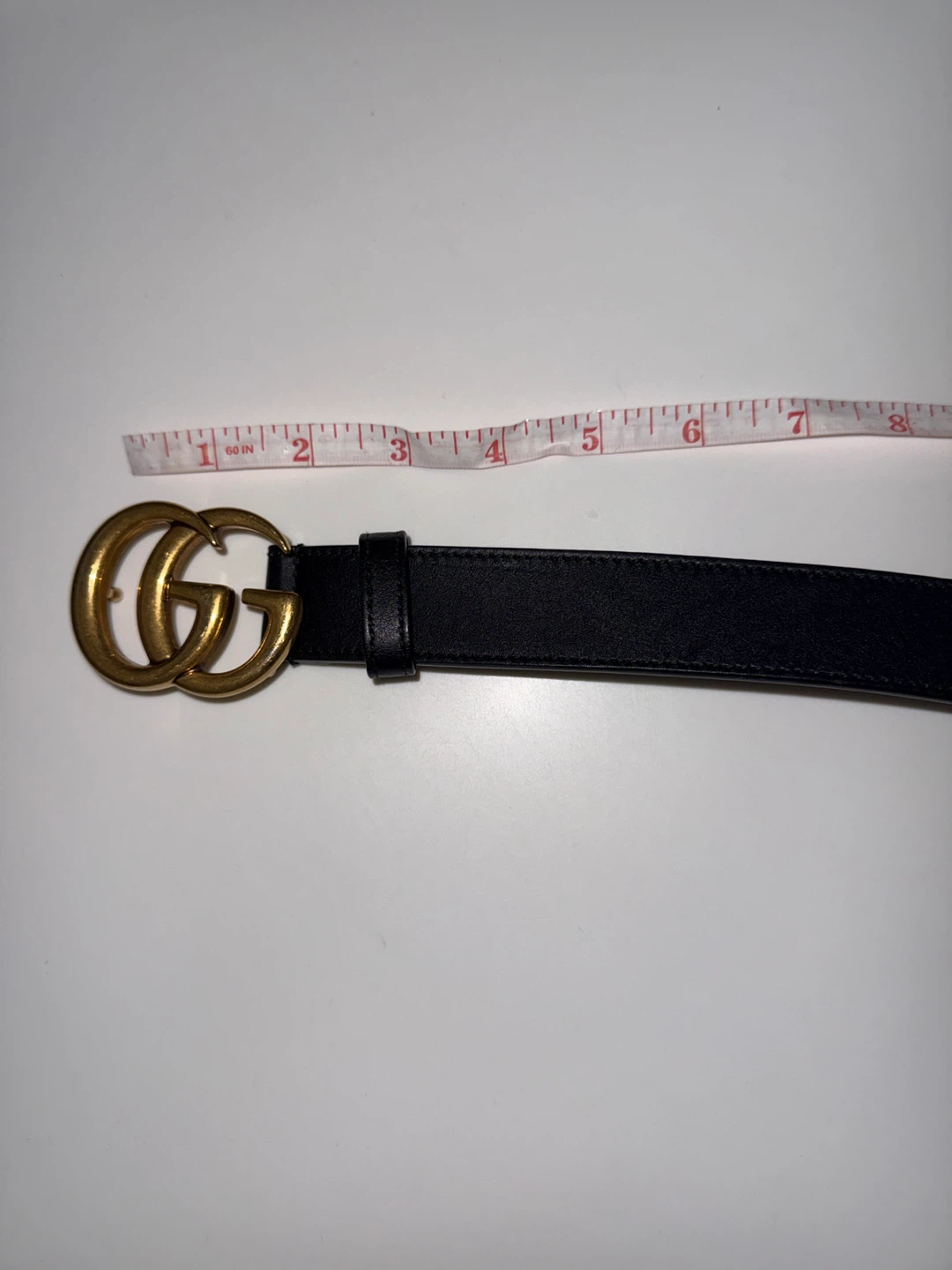 Authentic Gucci GG Marmont Black Leather Belt - photo 2