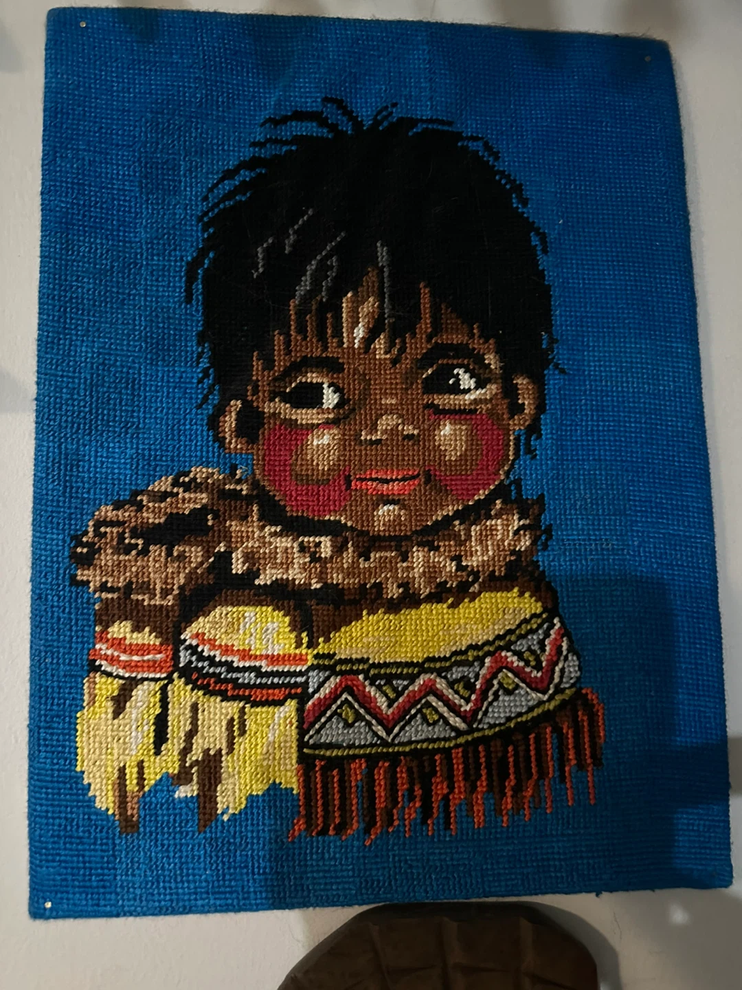 Vintage cross-stitch wall art - photo 2