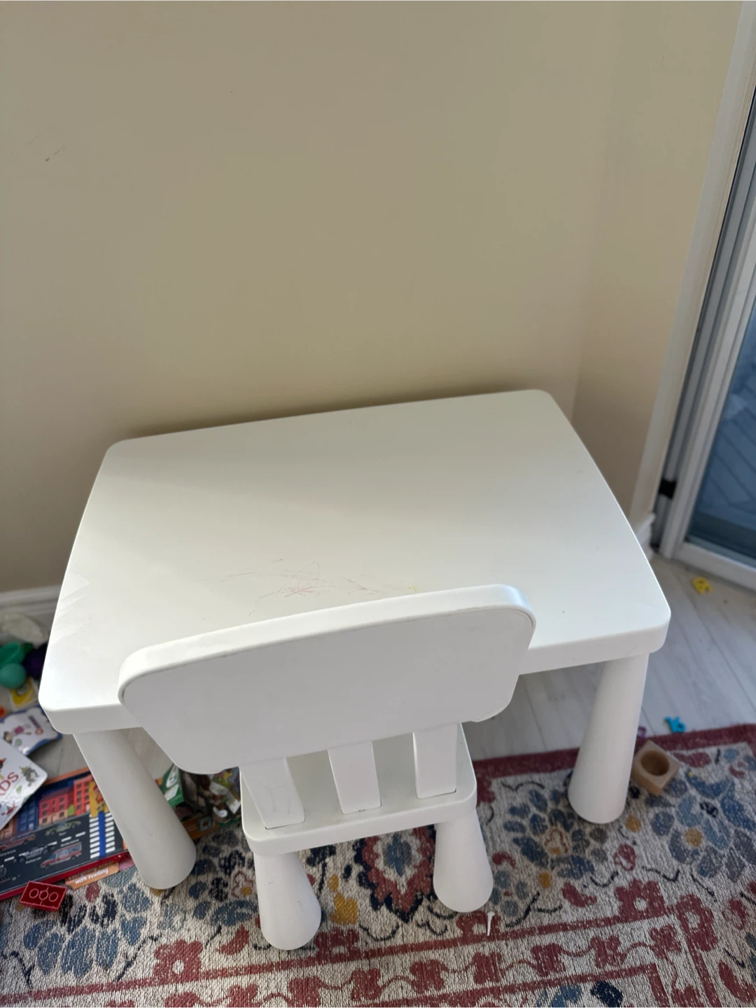 IKEA Mammut children's table and chair set