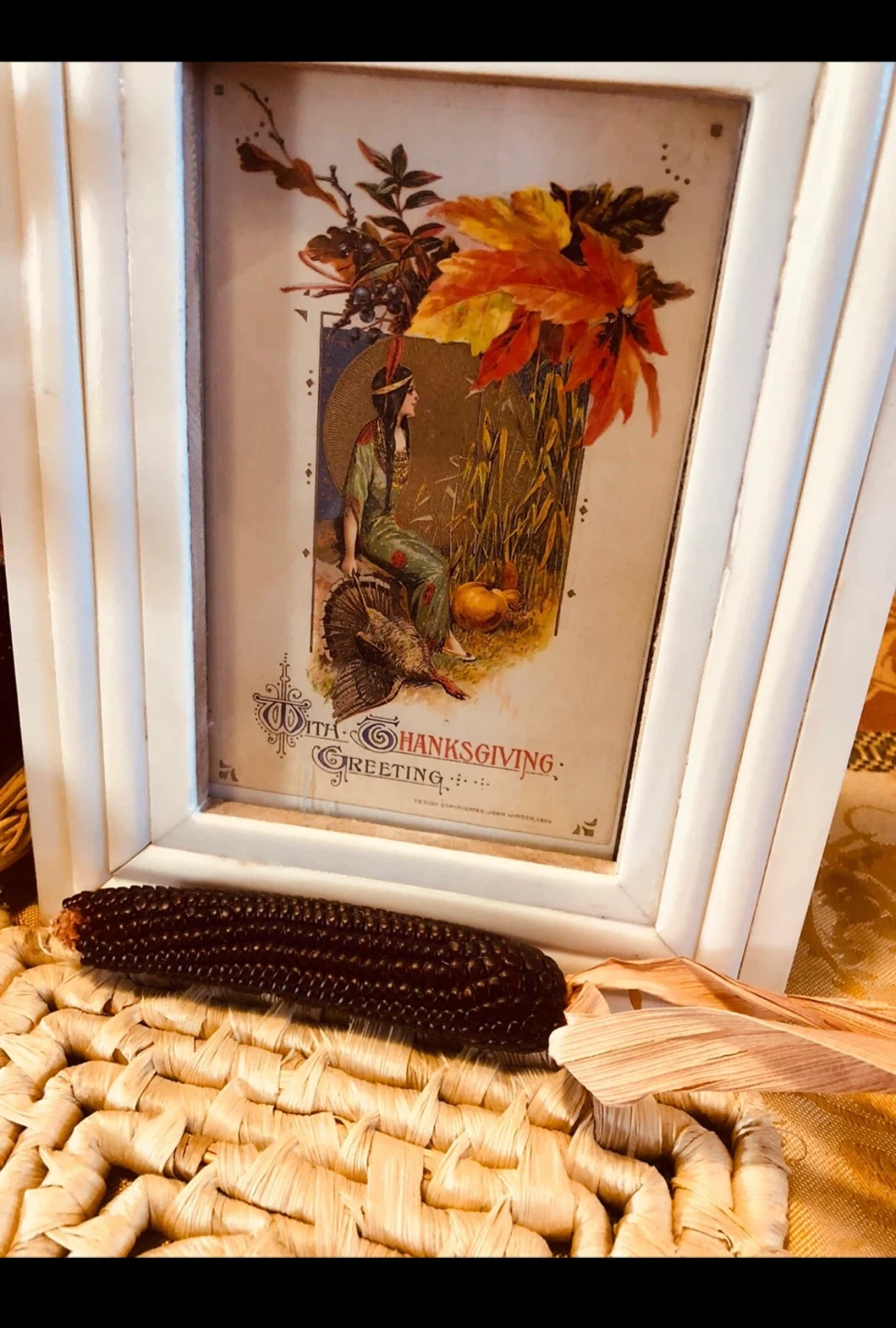 Vintage John Winsch Thanksgiving Postcard - photo 4