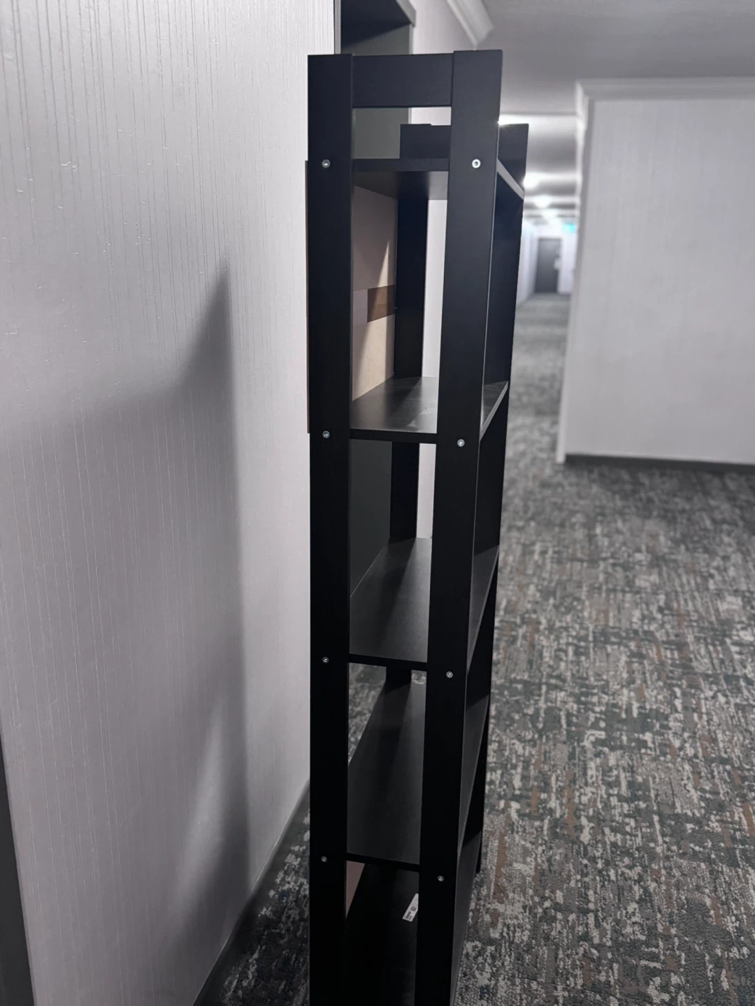 Black 5-Tier Tall Bookcase - photo 4