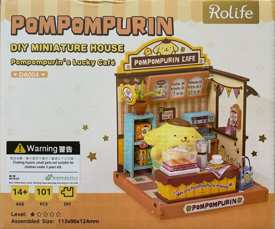 Rolife Pompompurin DIY Miniature House Lucky Cafe