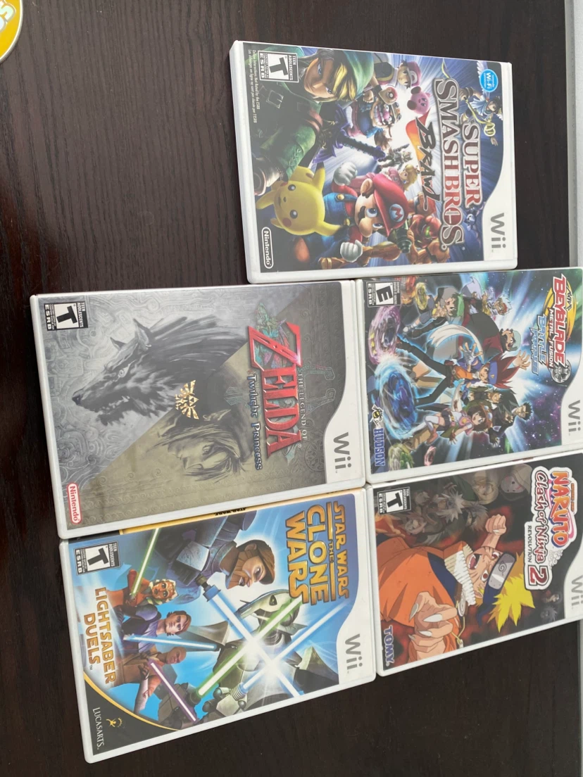 Set of 5 Nintendo Wii Games take all for 45.