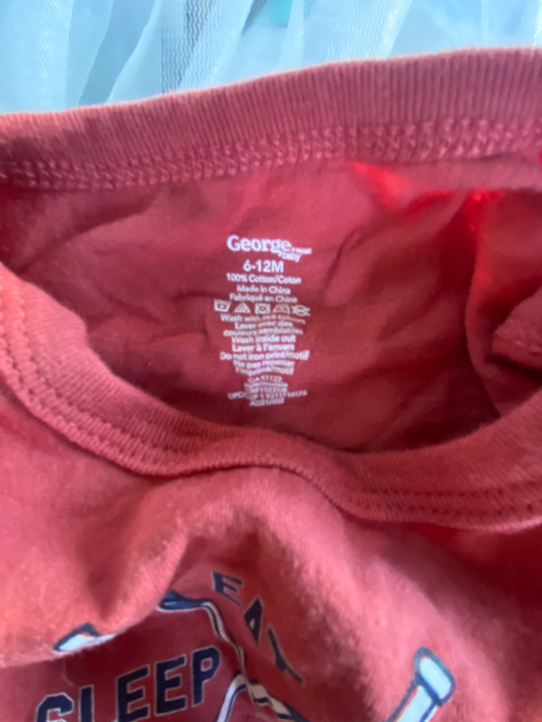 4/$10 George Baby Hockey Onesie 6-12M - photo 2