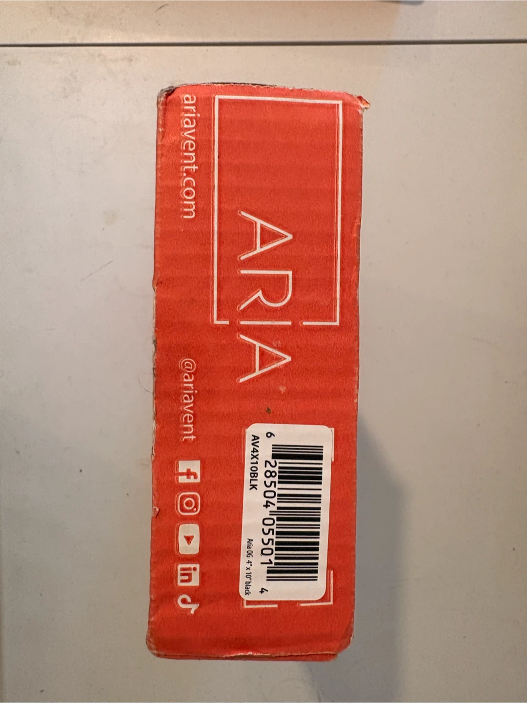 Aria OG Vent 4" x 10" Black - photo 2