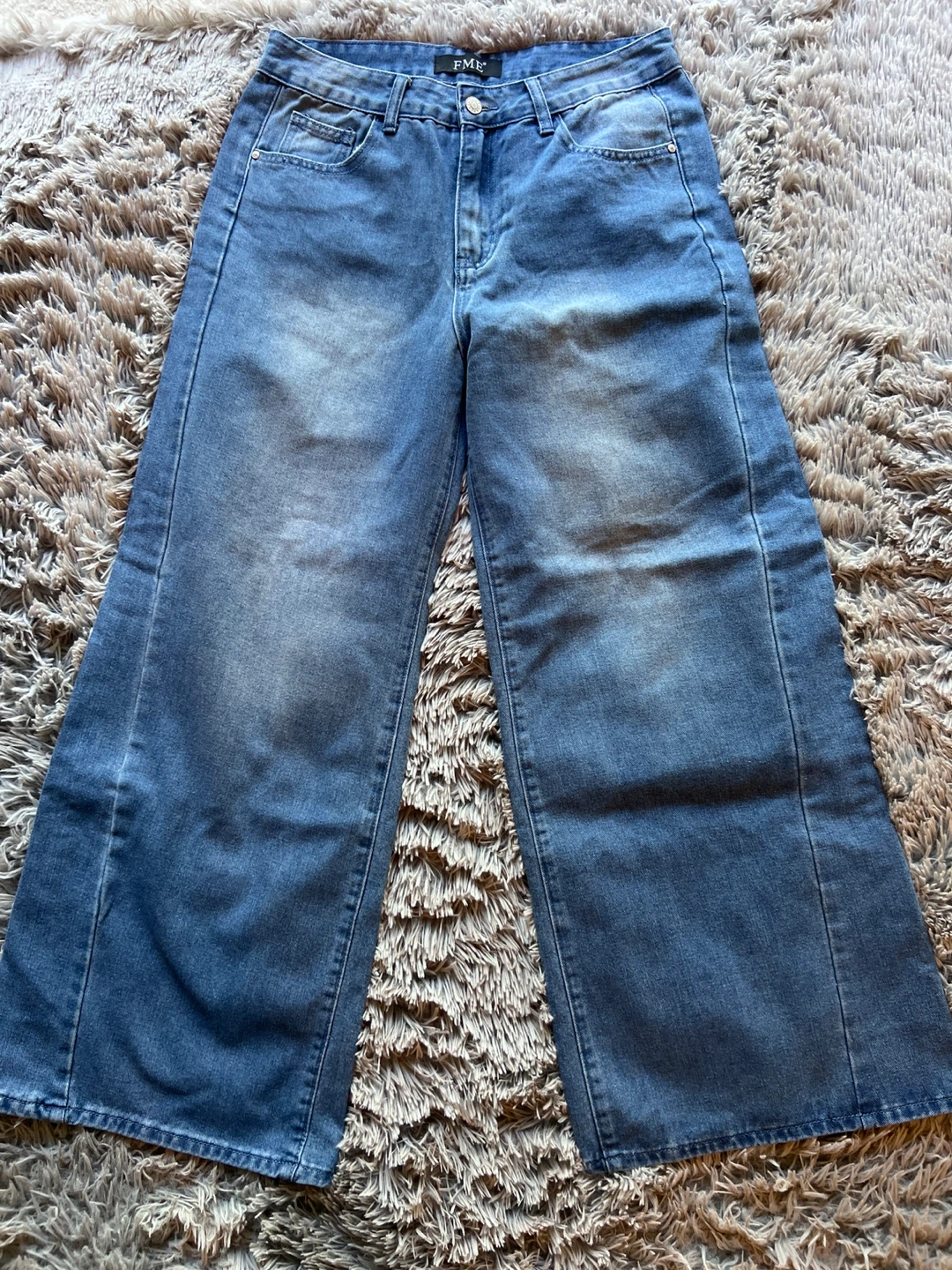 FME Wide-Leg Denim Jeans
