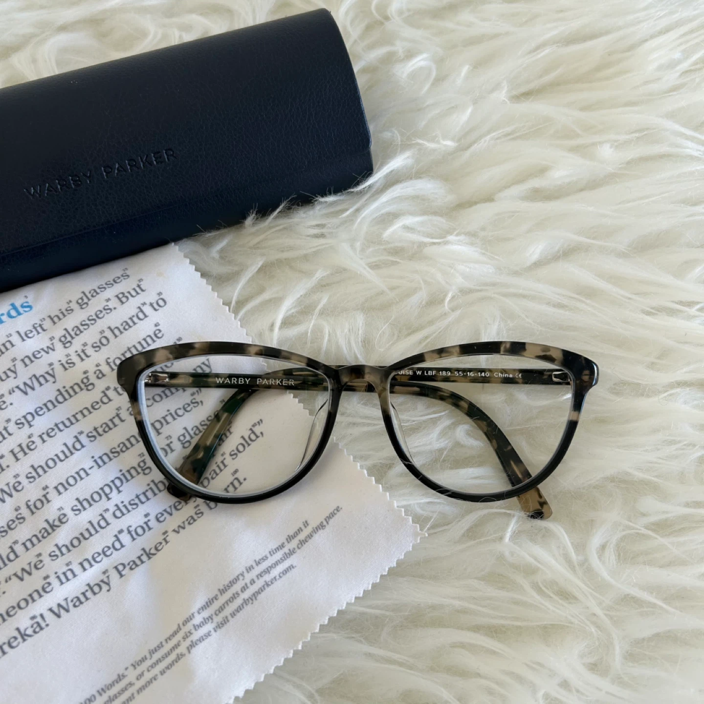 Warby Parker Louise W LBF Glasses Frames - Tortoise