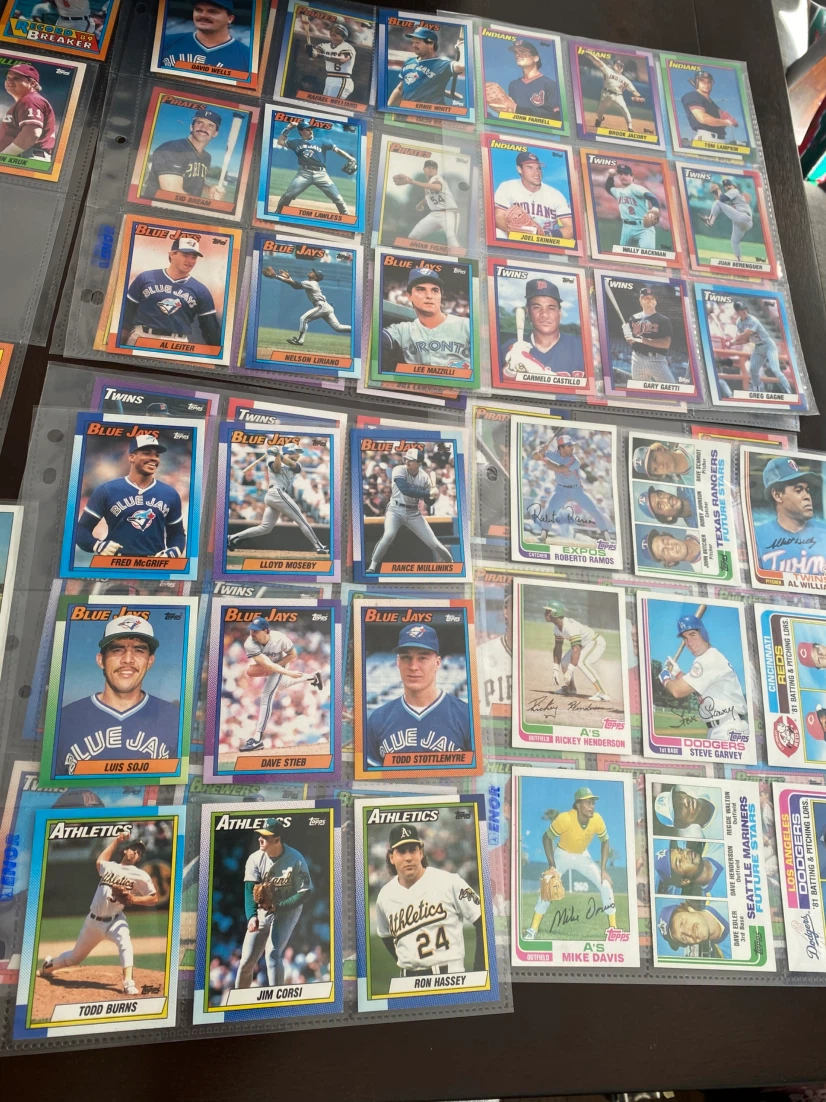 Collection of Vintage Topps Baseball Cards 16 pages - photo 2
