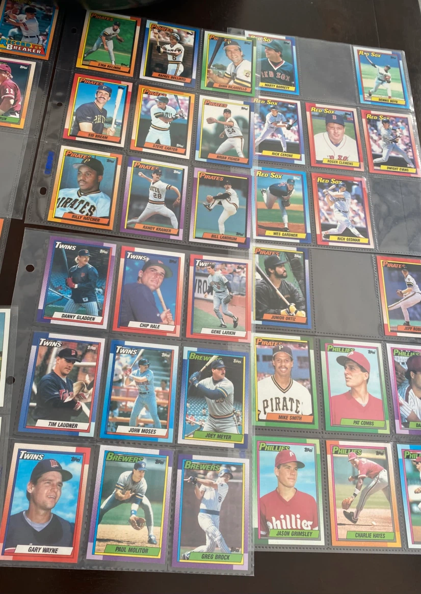 Collection of Vintage Topps Baseball Cards 16 pages - photo 3