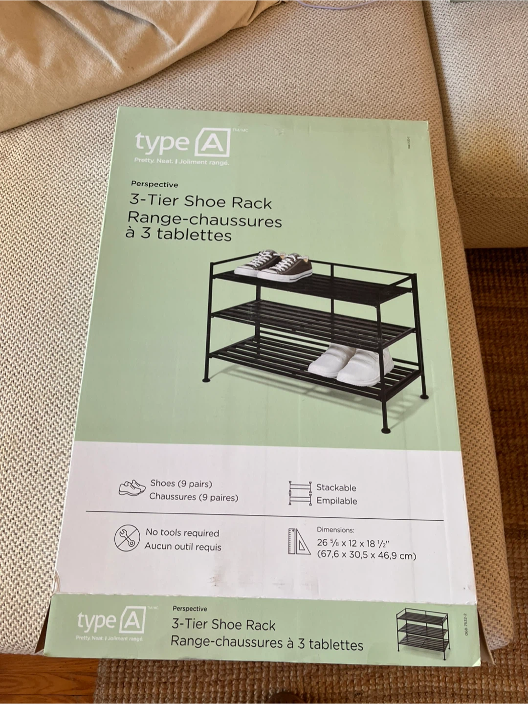Shoe Rack - 3 Tiers