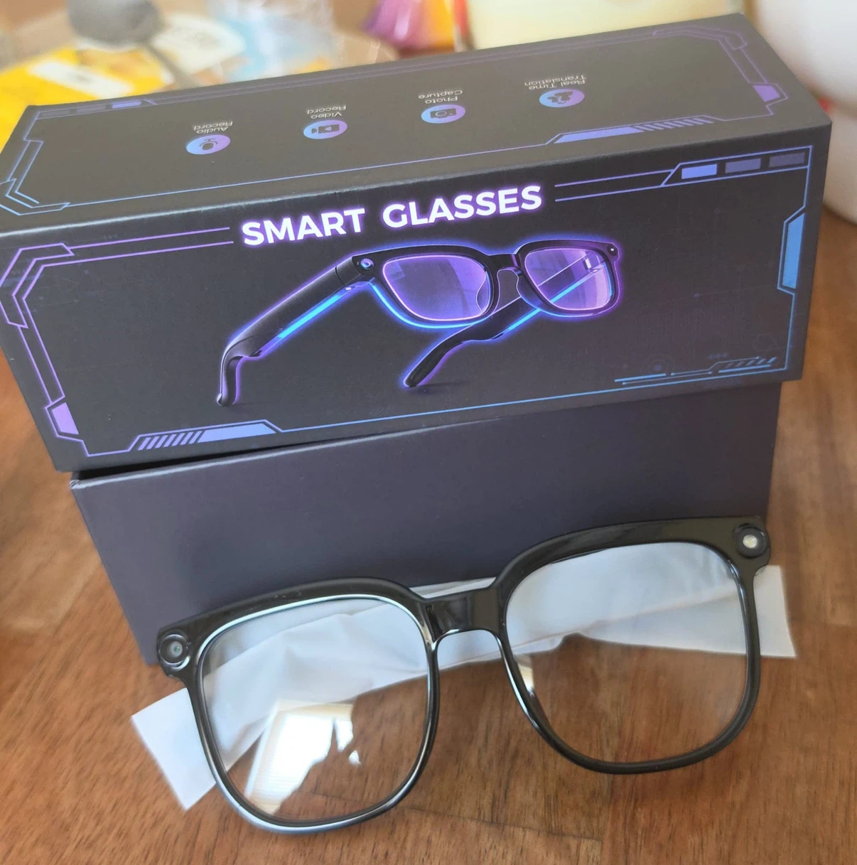 New AI Smart Glasses with Transparent Lenses