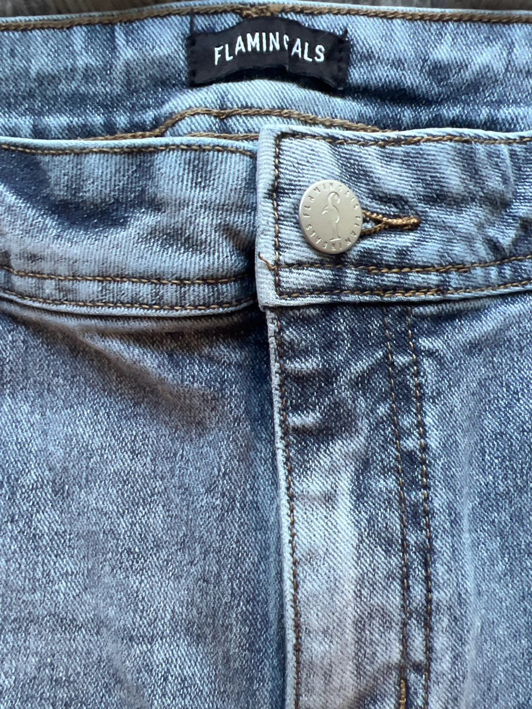 Flamingos Acid Wash Denim Jeans - photo 2