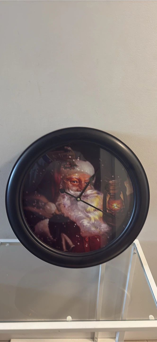 Santa Claus Wall Clock Diameter 18 inches