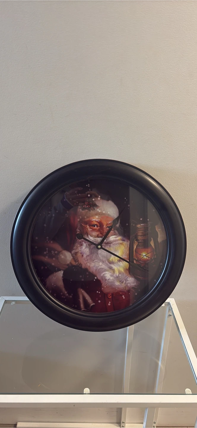 Santa Claus Wall Clock Diameter 18 inches - photo 2