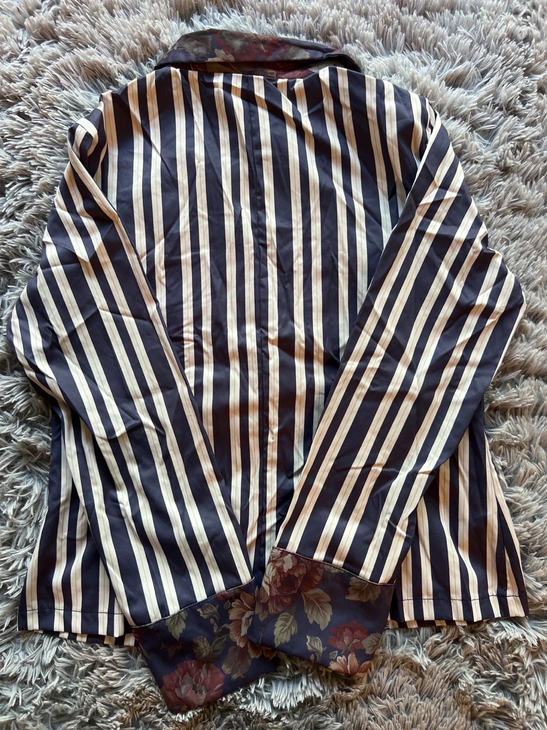 Striped Floral Blazer - photo 2