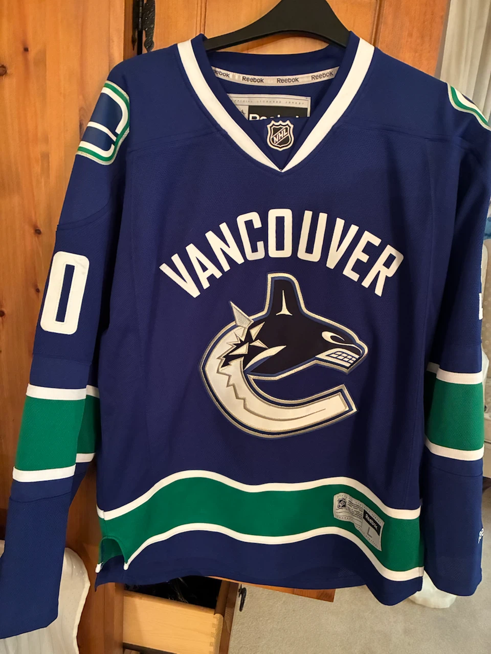 Reebok Vancouver Canucks Miller Jersey Size L