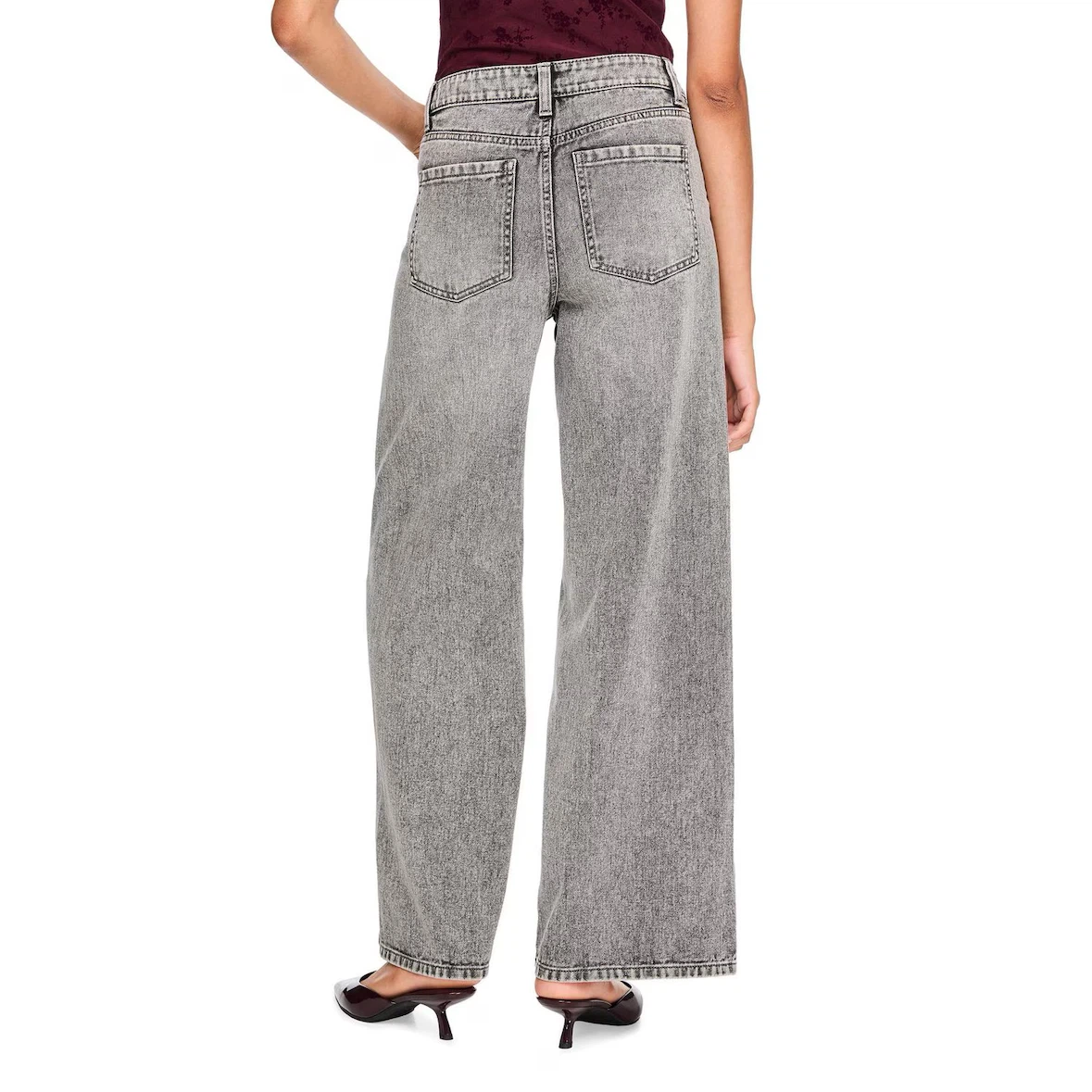 Grey Wide Leg Jeans - photo 3
