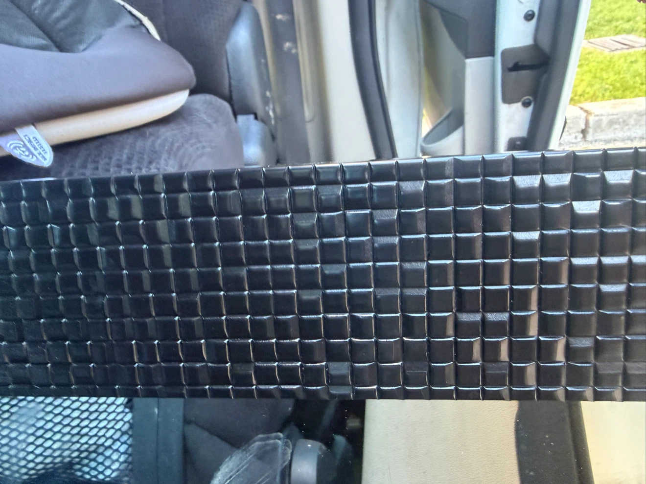 Black textured full-length mirror - photo 4