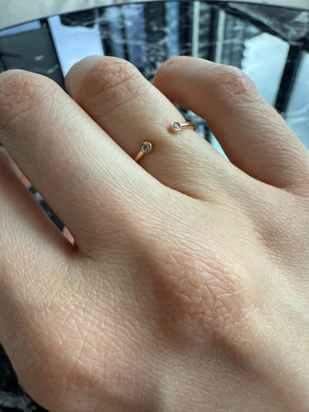Mejuri Diamonds Open Ring