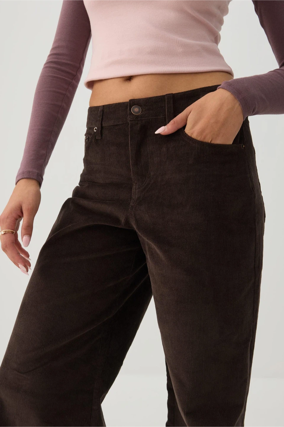 Ardene Mom Corduroy Pants Size 09 - photo 2