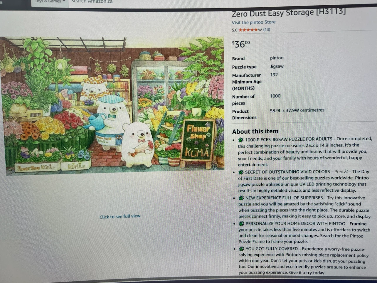 Pintoo The Day of First Date 1000-Piece Jigsaw Puzzle - photo 5