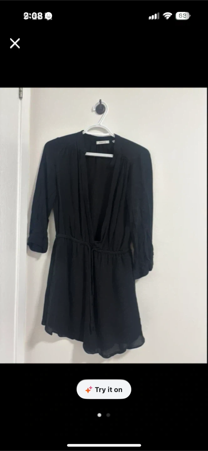 Aritzia Black Romper