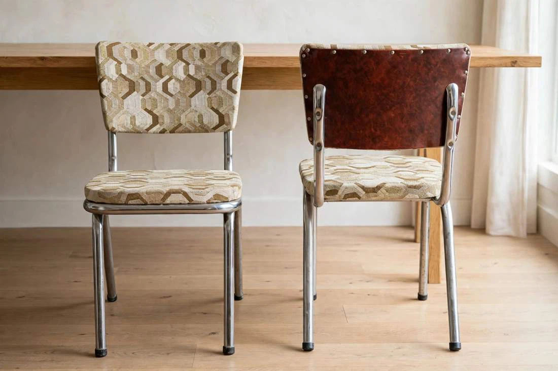 Mcm chrome chairs custom made in Canada