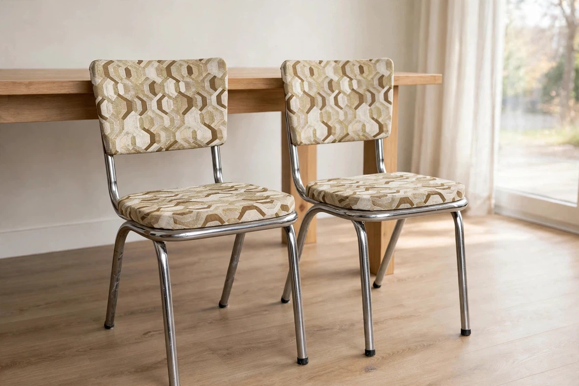 Mcm chrome chairs custom made in Canada - photo 2